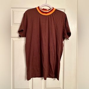 Big Bud Press mock neck tee in desert dusk